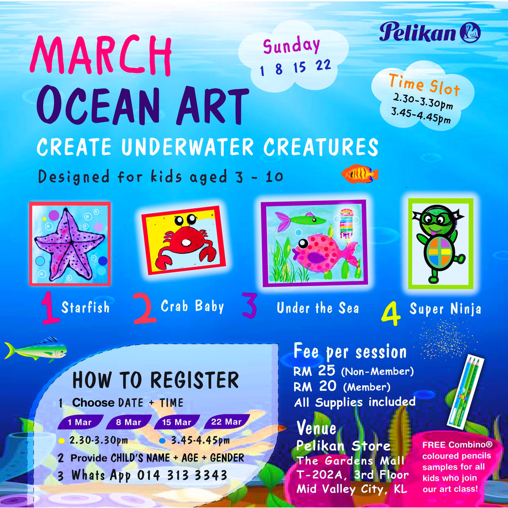 MARCH OCEAN ART CLASSES