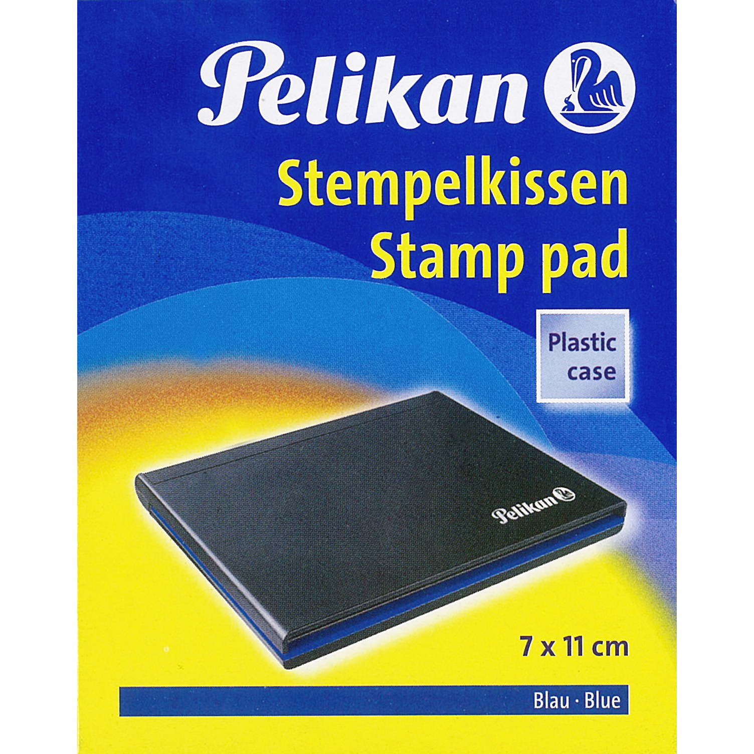 Ink Pad, H: 2 cm, size 9x6 cm, blue, 1 pc