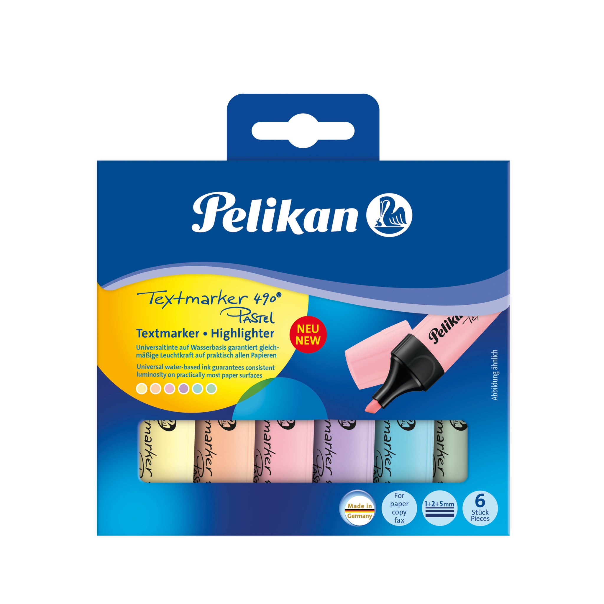 Pelikan Markana Washable Twist Triangular Markers, 12 per Set, Assorted Colors (30313012)